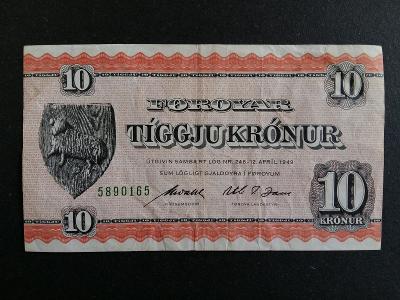 FAERSKÉ OSTROVY/FOROYAR - 10 Krónur - 1971 - P.14d