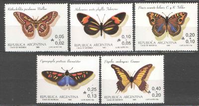 ** ARGENTINA série motýli 1985