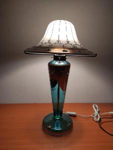 Ručně malovaná lampička - Borské sklo 