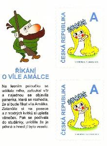 ČR - č.888 - Amálka - 5 známky s okrajem