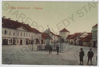 Stará Boleslav (Praha - východ), náměstí, kolorova