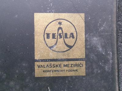 Papírnictví stará firemní složka pořadač Tesla Valašské Meziříčí 