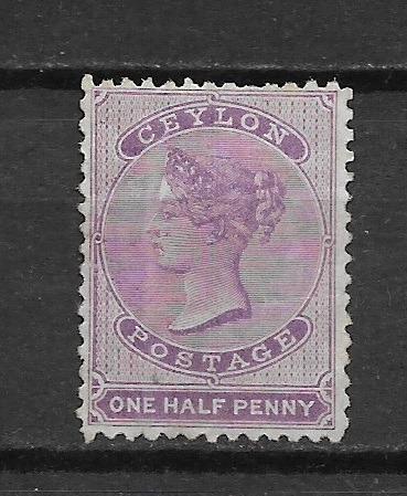 Britská kolonie Ceylon One Half Penny