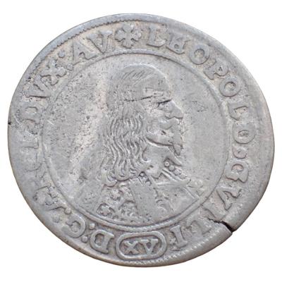 15 krejcar Olomouc, Leopold Wilhelm 1637-1662