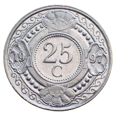 Nizozemské Antily 25 cent 1997
