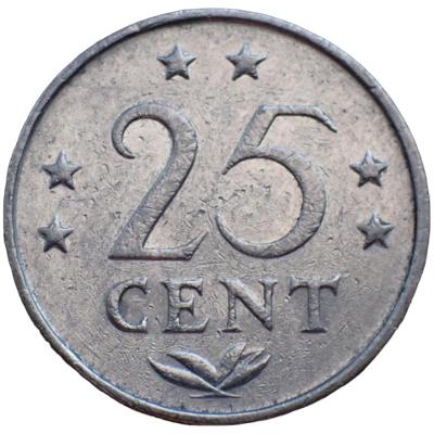 Nizozemské Antily 25 cent 1980