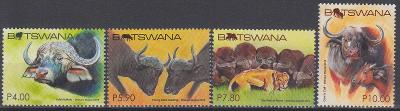 ! ** Botswana Mi.1014-17 Buvol kapský (Mi€ 6,50)