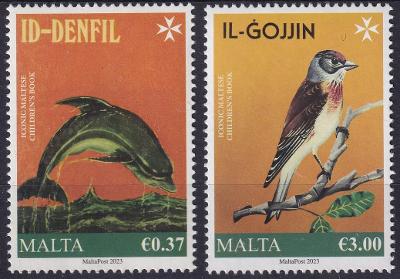 ! ** Malta ** Mi.2236-37 Fauna, ryby, ptáci (Mi€ 7,70)