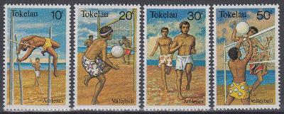! ** Tokelau Mi. 70-73 Plážové sporty (Mi€ 2,50)