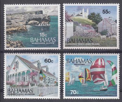 ! Bahamy ** Mi.871-874 Turistika, lodě, jachty, kultura (Mi€ 13,-)