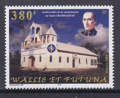 ! Wallis a Futuna ** Mi.787 Kostel, Svaty Champagnat (Mi€ 8,50)