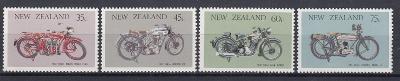 ! Nový Zéland ** Mi.954-957 Motocykly, doprava (Mi€ 4)