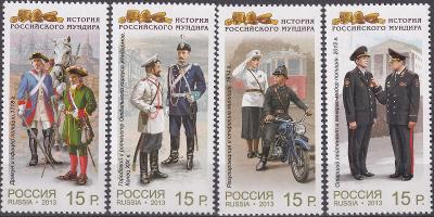 ! Rusko ** Mi.1979-82 Uniformy policie (Mi€ 7,20)