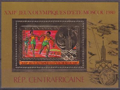 ! Střední Afrika ** Mi.Bl.122 Sport, olympiáda (Mi€ 35)