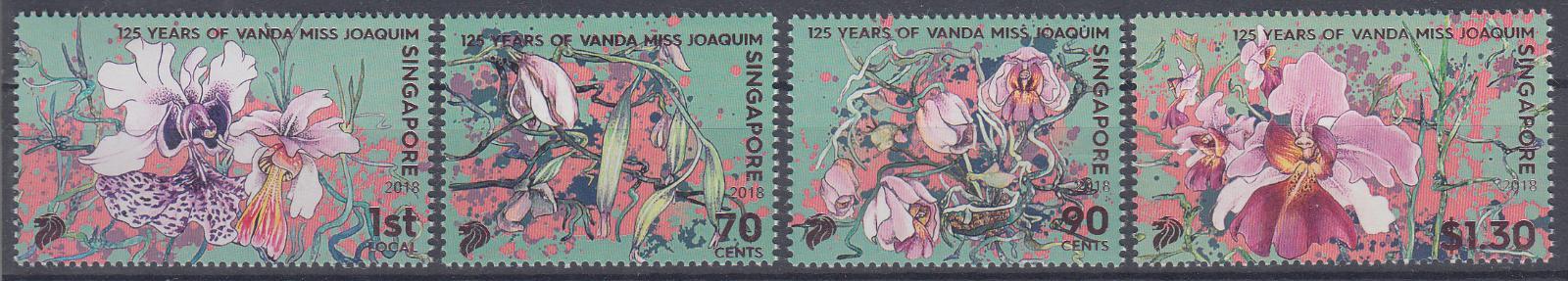 ** Singapur Mi.2524-27 Orchideje (Mi€ 5,50)
