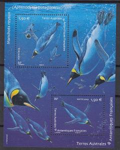 Francouzská Antarktida ** Mi.Bl.73 Tučňáci, ptáci, fauna (Mi€ 4,40)