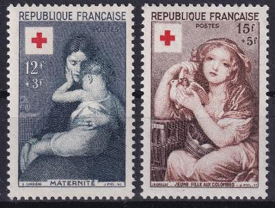 Francie ** Mi.1032-33 Červený kříž (Mi€ 22)