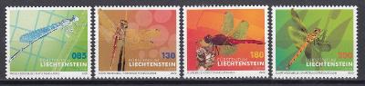Lichtenštejnsko ** Mi.1973-76 Vážky, hmyz, fauna, příroda (Mi€ 15,50)