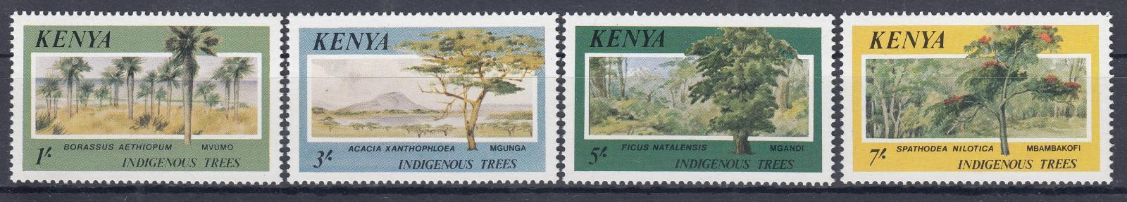Keňa ** Mi.352-355 Stromy, flóra, příroda (Mi€ 19)