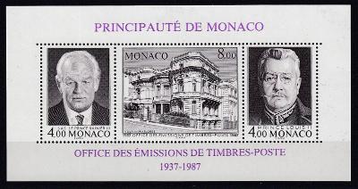 Monako ** Mi.Bl.37 A Rainier III (Mi€ 7)