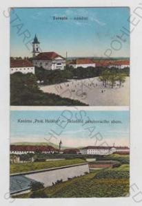 Terezín (Litoměřice), více záběrů, náměstí, kostel