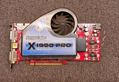 Grafická karta Radeon X1950PRO 512MB DDR3, PCI-E - nefunkční na díly