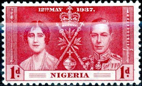 NIGERIA - britská kolonie - 1937 - Korunovace krále Jiřího VI. 