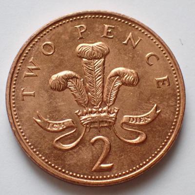 Velká Británie 2 Pence 1993