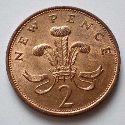 Velká Británie 2 New Pence 1977