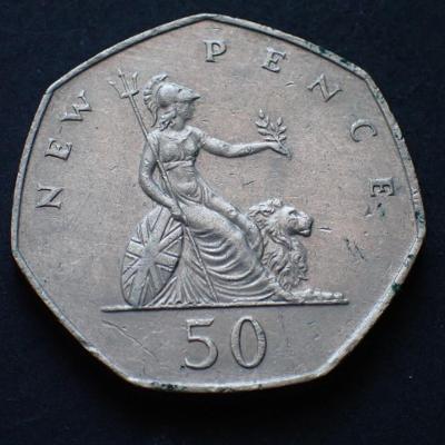 Velká Británie 50 New Pence 1979
