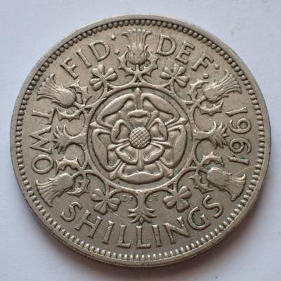 Velká Británie 2 Shilling 1961