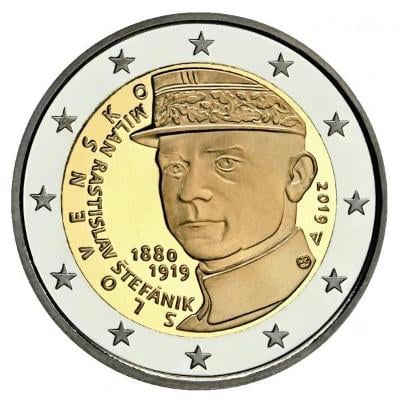 2€ Slovensko 2019 Štefánik