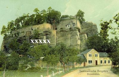 Skalní hrad Sloup, Nový Bor, fotokopie