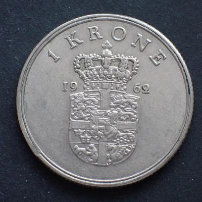 Dánsko 1 koruna 1964 (28.12.D.1)