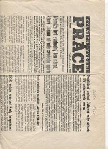 Práce - zvláštní vydání (noviny - srpen 1968)
