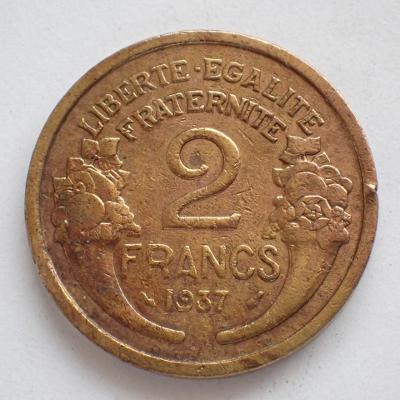Francie 2 francs 1937(27.5.C.2)