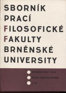 Sborník prací filosofické fakulty Brněnské university, 