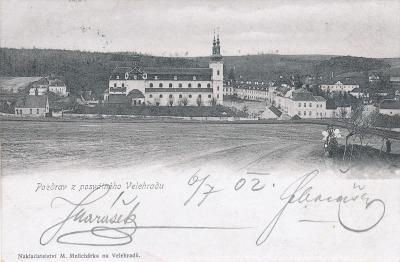 Velehrad, Uherské Hradiště, obec a bazilika, živá DA, 1902
