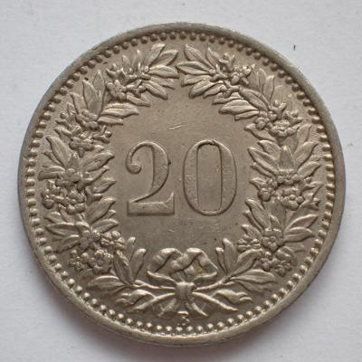 Švýcarsko 20 rappen 1947 (378a2)