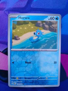 Pokémon karta Reverse holo Horsea (PAR 030) Paradox Rift