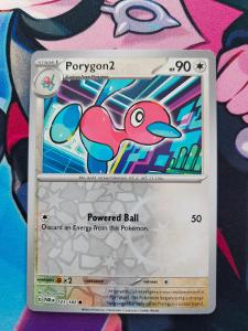 Pokémon karta Reverse holo Porygon2 (PAR 143) Paradox Rift