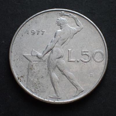 Itálie 50 lir 1977 (3710D1)