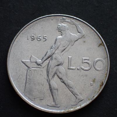 Itálie 50 lir 1965 (3710D3)