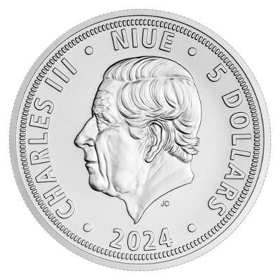 Dvouuncová investiční mince Český lev 2024 číslováno