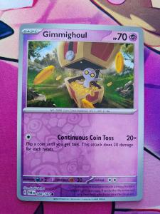 Pokémon karta Reverse holo Gimmighoul (PAR 088) Paradox Rift