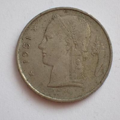 Belgie - 1 frank 1951 (9.5b3)