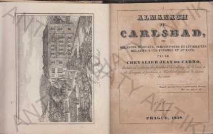 Almanach de Carlsbad 1838 ( Karlovy Vary )