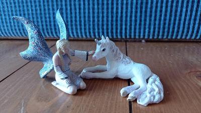 Figurky od firmy Schleich – elfka a jednorožec