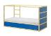 Ikea KURA - obojstranná detská posteľ + modrý baldachýn - Nábytok