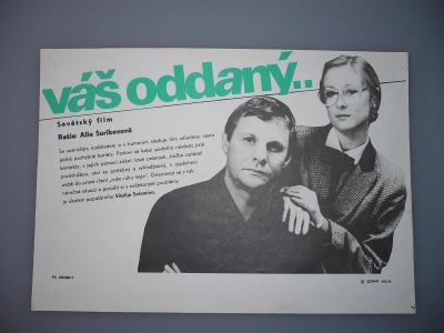 Váš oddaný... (filmový plakát, papírová fotoska, sle